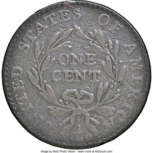 image for: 1794 1C Head of 1794, S-25, B-15, R.3, VG10 NGC. NGC Census: (1/7). PCGS Population: (0/8). CDN: $750 Whsle. Bid for NGC/PC...