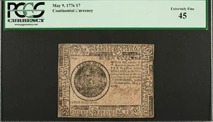 image for: CC-37. Continental Currency. May 9, 1776. $7. PCGS Currency Extremely Fine 45.