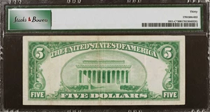 image for: Fr. 1951-C*. 1928A $5 Federal Reserve Star Note. Philadelphia. PMG Very Fine 30.