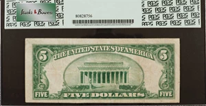 image for: Fr. 1956-K. 1934 $5 Federal Reserve Note. Dallas. PCGS Currency Very Fine 20.
