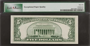 image for: Fr. 1965-H*. 1950D $5 Federal Reserve Star Note. St. Louis. PMG Gem Uncirculated 66 EPQ.