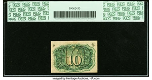 image for: Fr. 1248 10¢ Second Issue PCGS Very Fine 30....