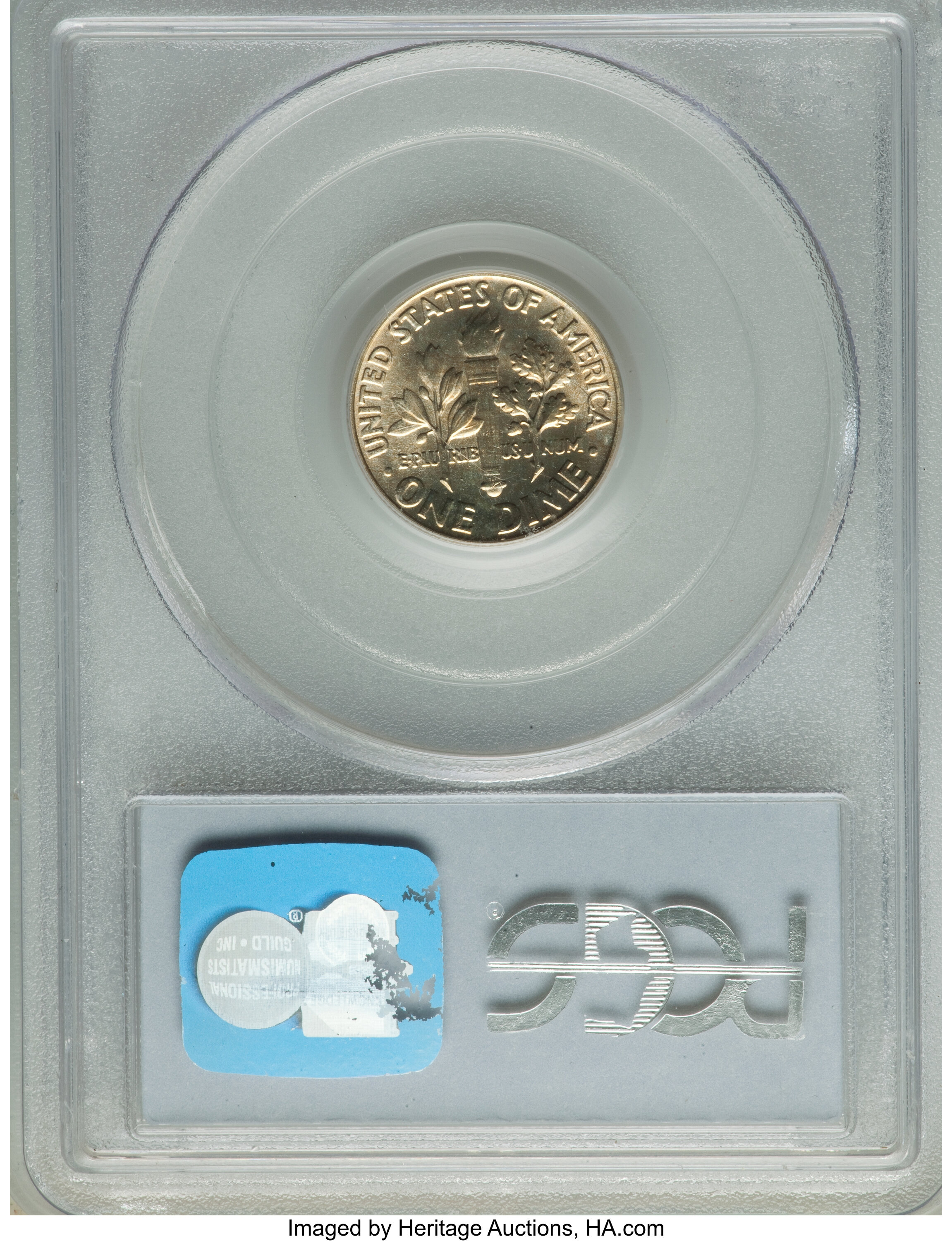 image for: 1963 10C MS66 Full Bands PCGS. PCGS Population: (106/9). NGC Census: (61/17). CDN: $60 Whsle. Bid for NGC/PCGS MS66. Mintag...