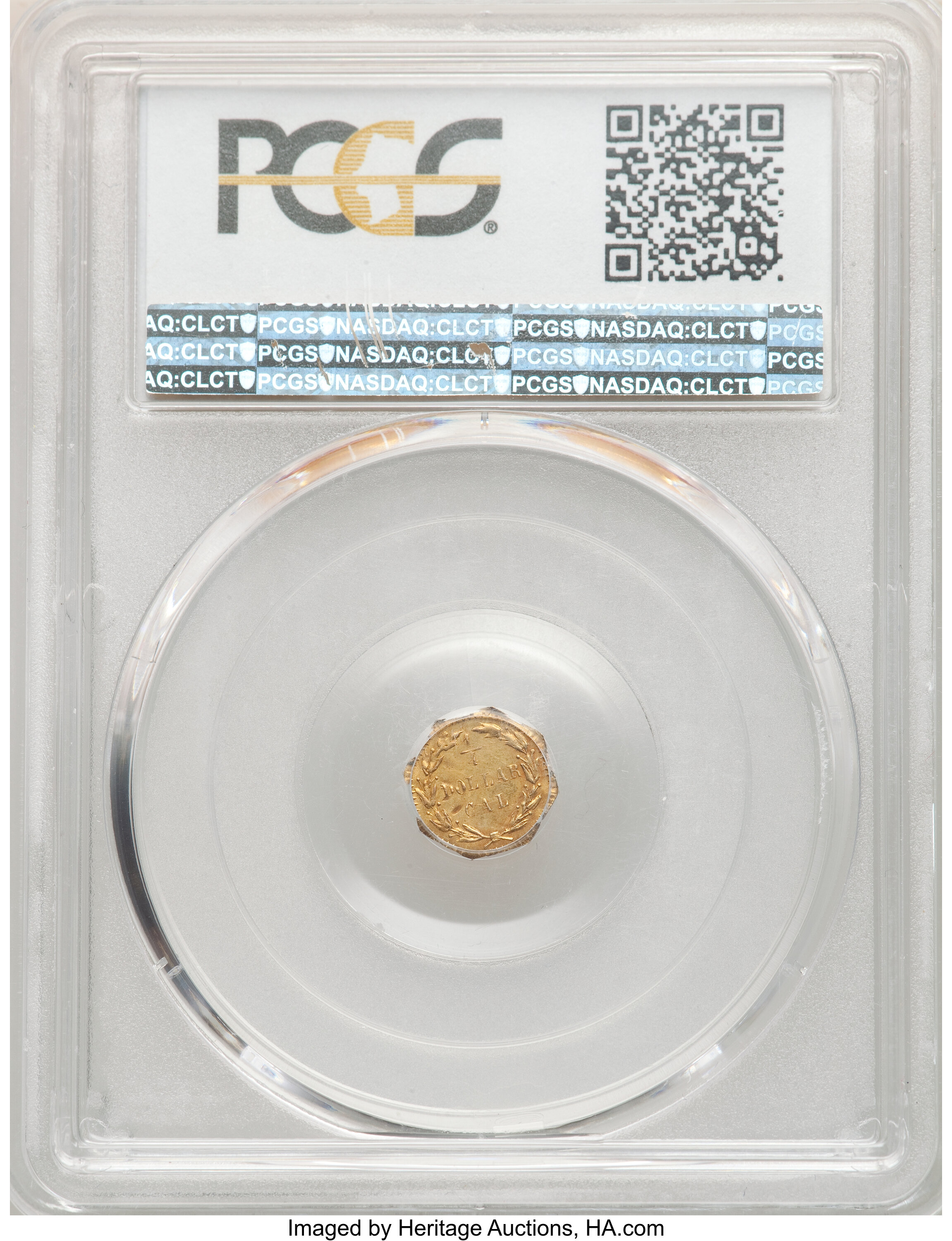image for: 1875 25C Indian Octagonal 25 Cents, BG-783, R.5, AU53 PCGS. PCGS Population: (1/35 and 0/0+). NGC Census: (0/5 and 0/0+).  ...