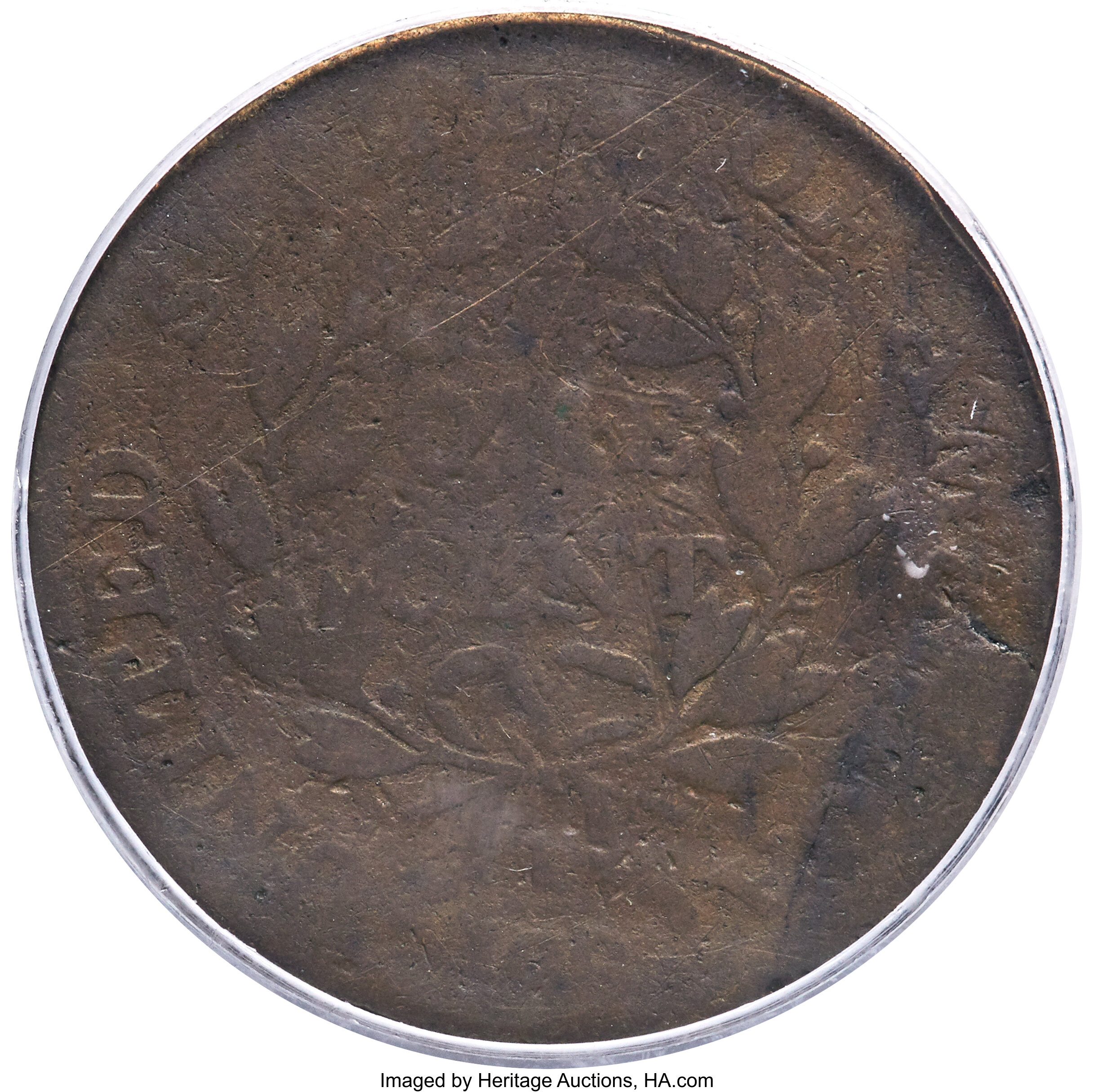 image for: 1799 1C S-189, B-3, R.2, Good 6 PCGS. Die State indeterminate due to wear. Uniformly derby-brown with scattered abrasions, ...