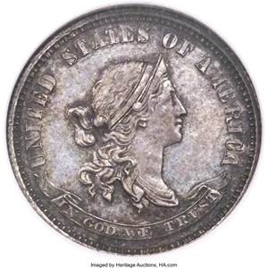 image for: 1870 10C Standard Silver Dime, Judd-861, Pollock-949, High R.6, PR62 NGC. NGC Census: (1/6). PCGS Population: (0/6). ...