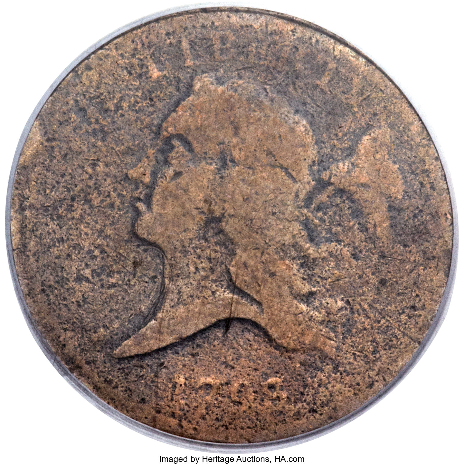 image for: 1793 1/2 C C-2, B-2, R.3, Good 6 PCGS. Cohen-2 is typically seen only in lower grades, such as the present Good 6 represent...