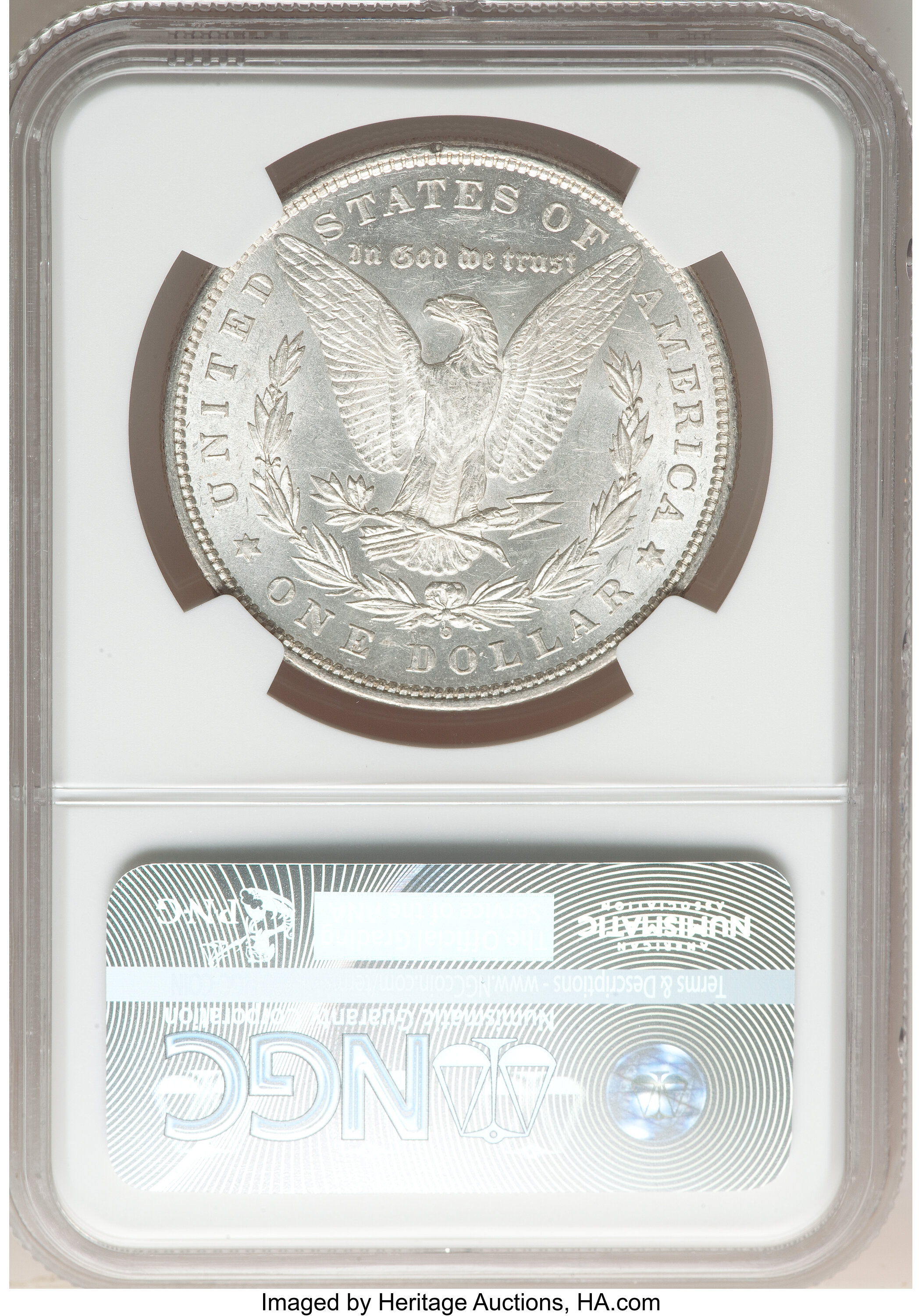 1880-O $1  8/7, Spike, VAM-6A AU58 thumbnail 3