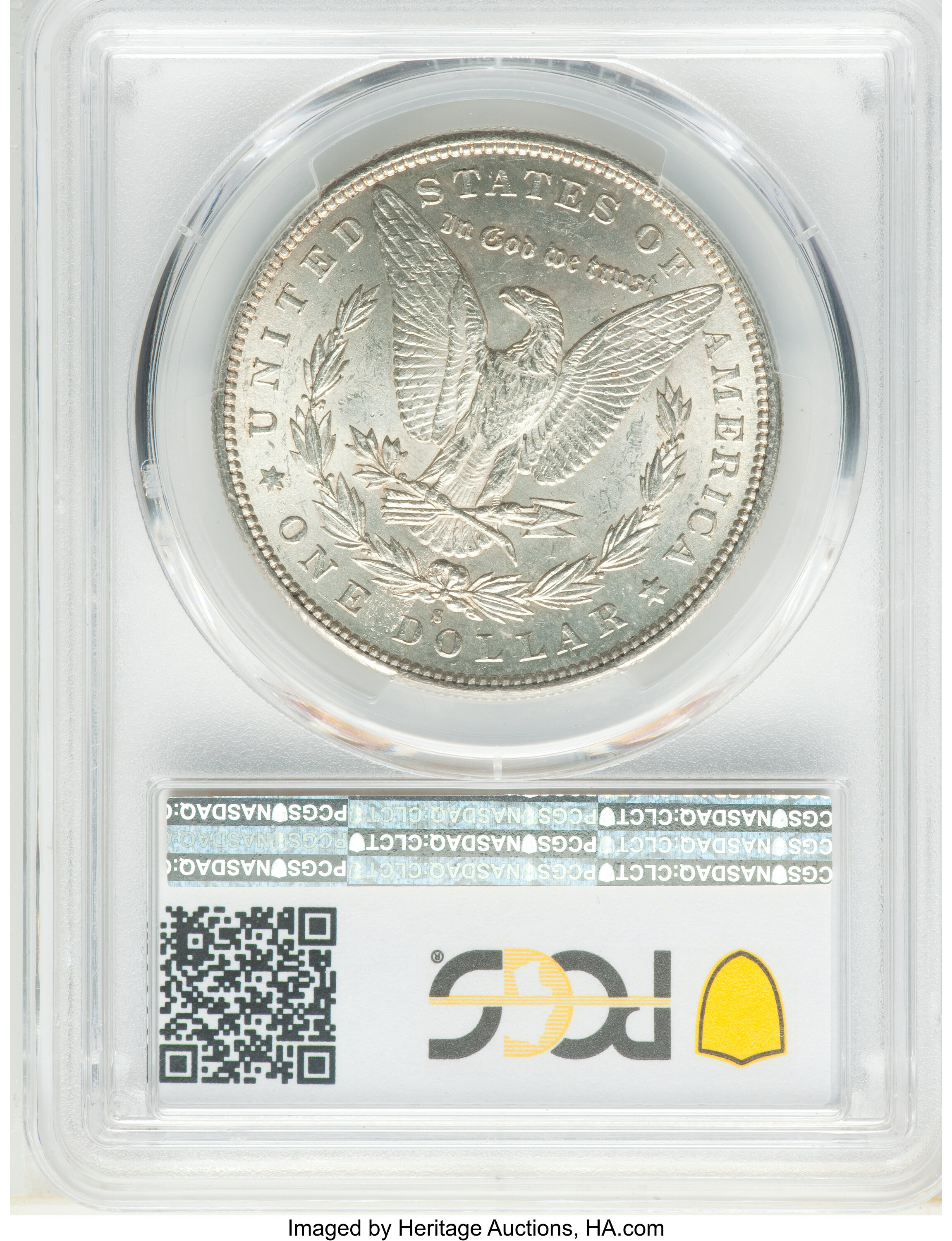 image for: 1888-S $1 Pitted Reverse, VAM-6A (1B), MS61 PCGS. A Hot 50 Variety. PCGS Population: (3/20). NGC Census: (0/0). CDN: $412.5...