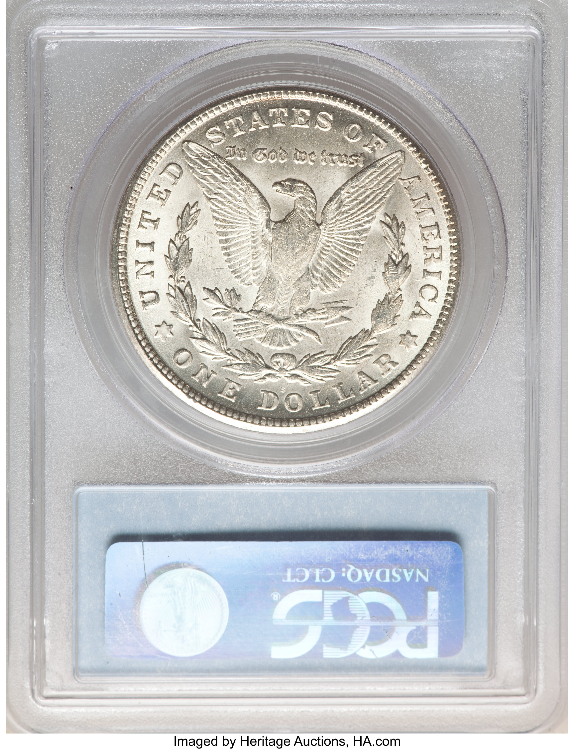 image for: 1921-S $1 BU Die Gouge, VAM-6A, MS63 PCGS. A Hit List Variety. PCGS Population: (54/28). NGC Census: (0/0). CDN: $175 Whsle...