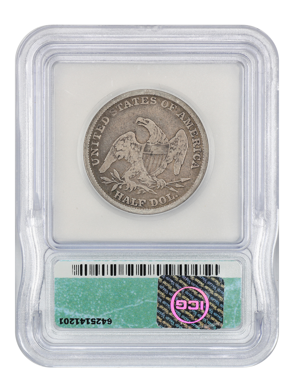1838 50c Reeded Edge F12 thumbnail 7
