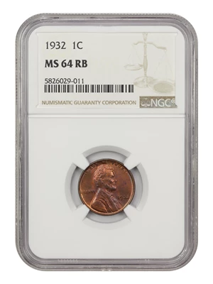 image for: 1932 1c NGC MS64 RB
