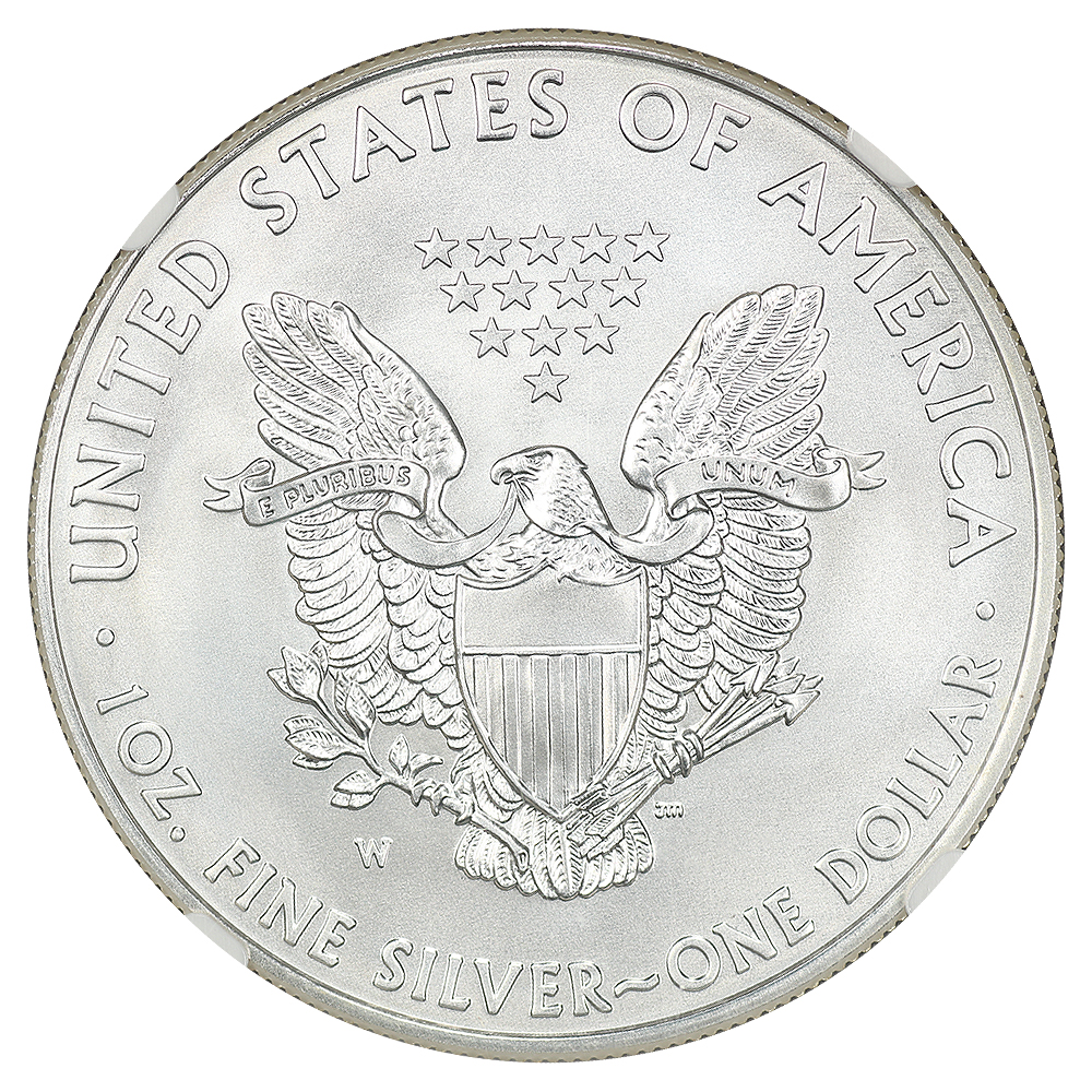 image for: 2011-W Silver Eagle $1 NGC MS70 (25th Anniversary)
