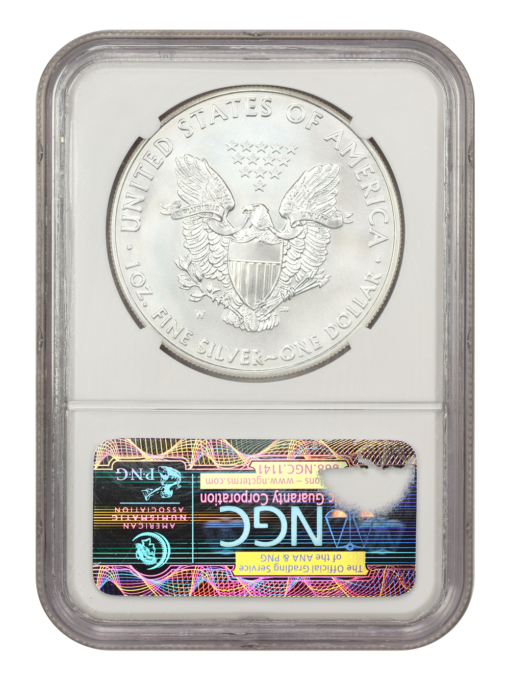 image for: 2011-W Silver Eagle $1 NGC MS70 (25th Anniversary)