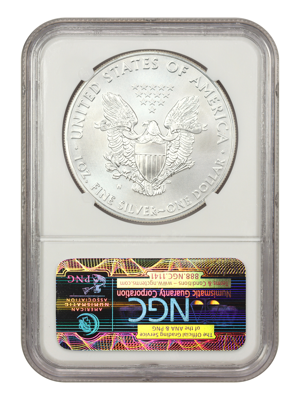 image for: 2011-W Silver Eagle $1 NGC MS70 (25th Anniversary)