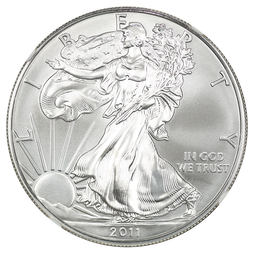 image for: 2011-W Silver Eagle $1 NGC MS70 (25th Anniversary Set  Early Releases)
