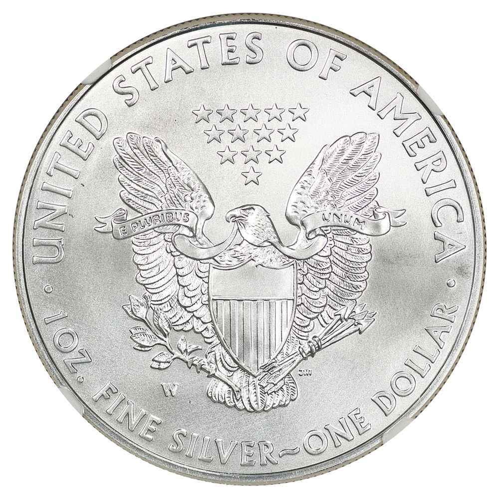 image for: 2011-W Silver Eagle $1 NGC MS70 (25th Anniversary Set  Early Releases)