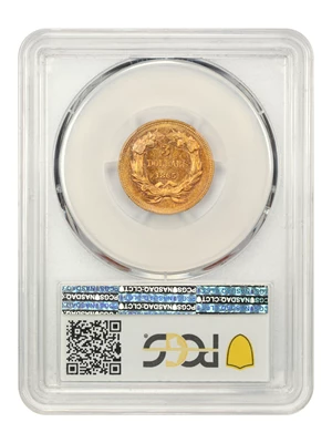 image for: 1865 $3 PCGS AU58+