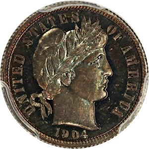 image for: 1904 10c PCGS/CAC Proof 66 CAM ex: D.L. Hansen