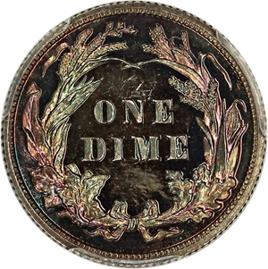 image for: 1904 10c PCGS/CAC Proof 66 CAM ex: D.L. Hansen