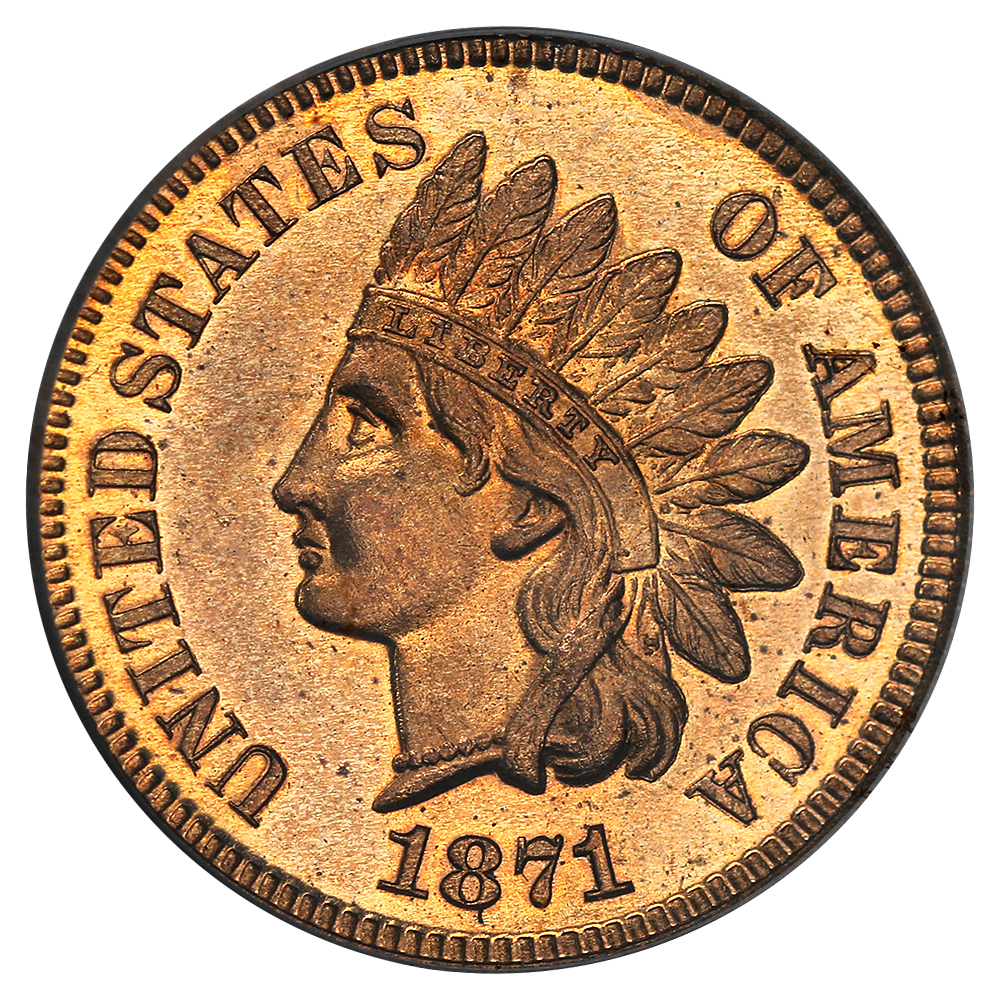 image for: 1871 1c PCGS Proof 64 RD