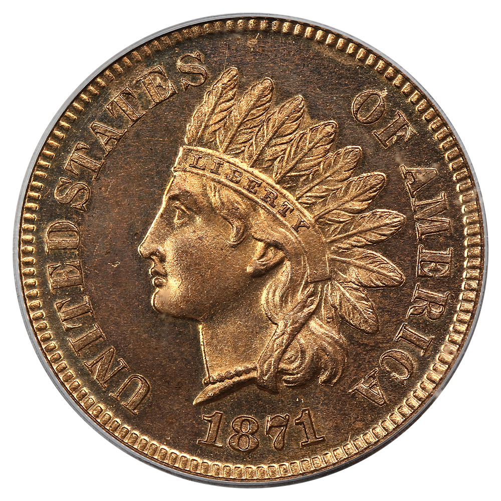image for: 1871 1c PCGS Proof 64 RD