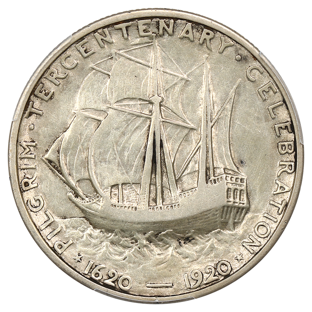 1920 50c Pilgrim VF35 CAC thumbnail 2