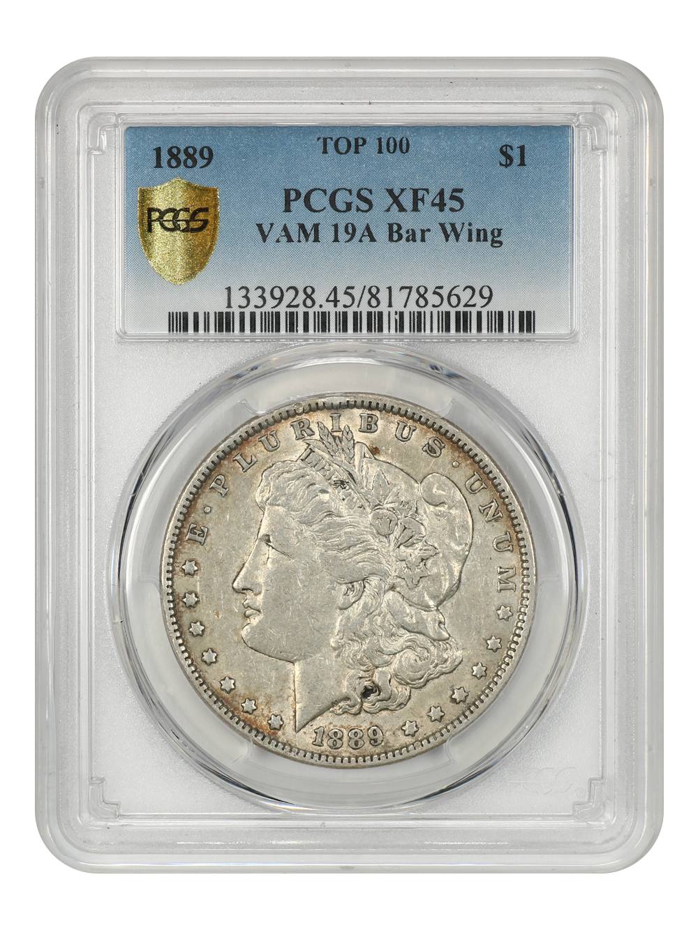 1889 $1 VG10 CAC thumbnail 15