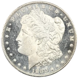 image for: 1880-CC $1 PCGS MS64 DMPL (8/Low 7)
