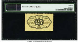 image for: Fr. 1280 25¢ First Issue PMG Uncirculated 62 EPQ....
