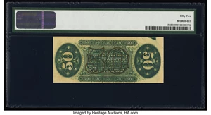 image for: Fr. 1332 50¢ Third Issue Spinner PMG About Uncirculated 55....