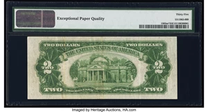 image for: Fr. 1505* $2 1928D Mule Legal Tender Star Note. PMG Choice Very Fine 35 EPQ....