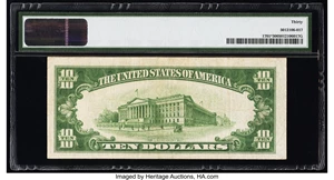 image for: Fr. 1701* $10 1934 Silver Certificate Star. PMG Very Fine 30....