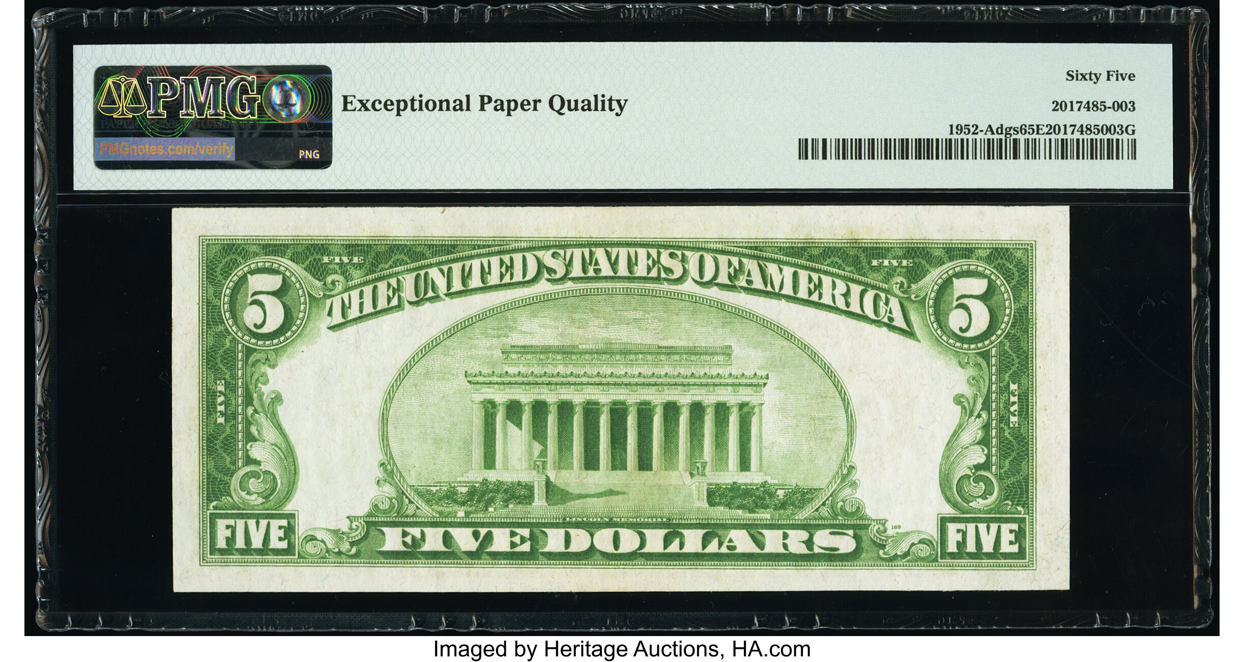 image for: Fr. 1952-A $5 1928B Federal Reserve Note. PMG Gem Uncirculated 65 EPQ....