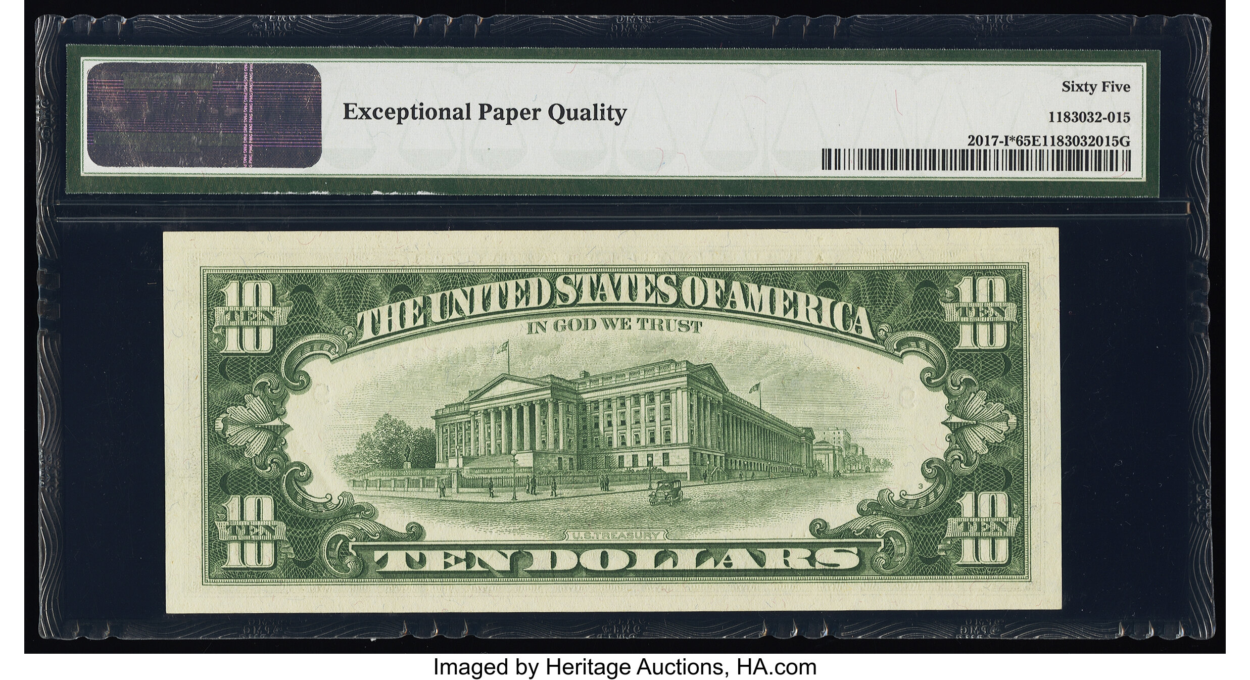 image for: Fr. 2017-I* $10 1963A Federal Reserve Star Note. PMG Gem Uncirculated 65 EPQ....