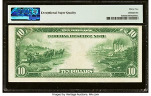 image for: Fr. 939 $10 1914 Federal Reserve Note PMG Choice Very Fine 35 EPQ....
