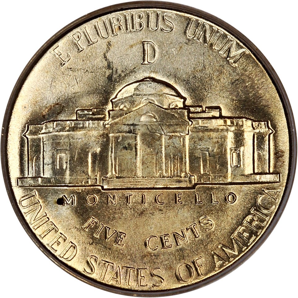1943-D 5c Silver MS FS MS62 FS thumbnail 15