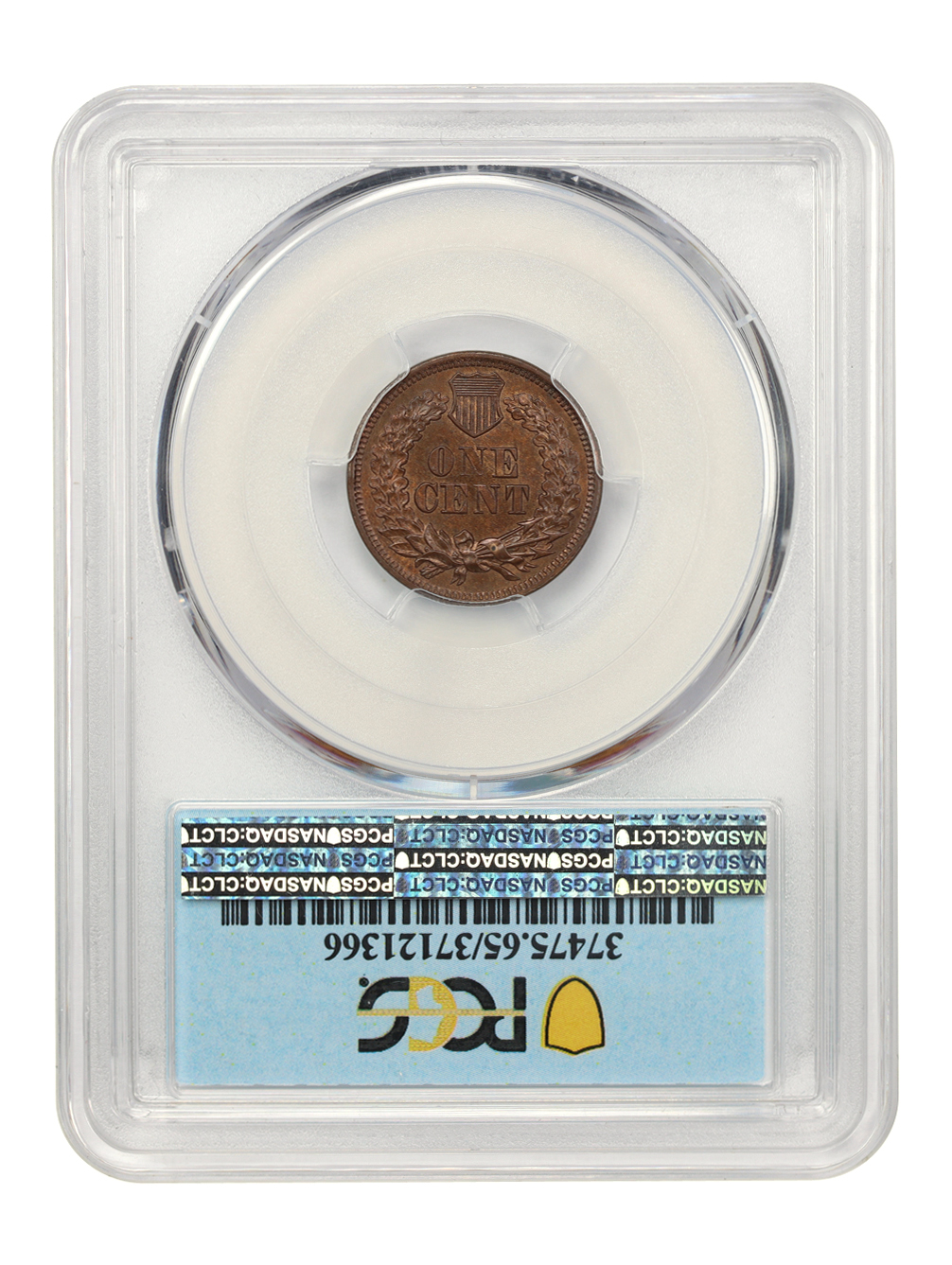 image for: 1869/9 1c PCGS/CAC MS65 RB (RPD  FS-301  S-3) ex: D.L. Hansen