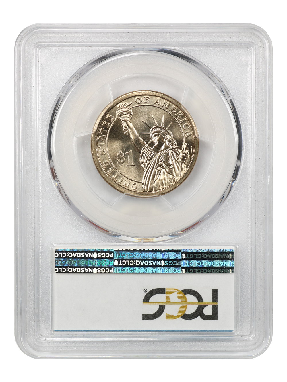 image for: 2010 Millard Fillmore $1 PCGS MS66 (Missing Edge Lettering)