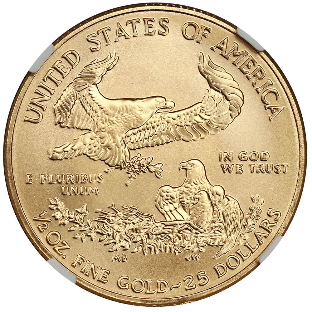 image for: 2011 Gold Eagle $25 NGC MS70 (25th Anniversary)