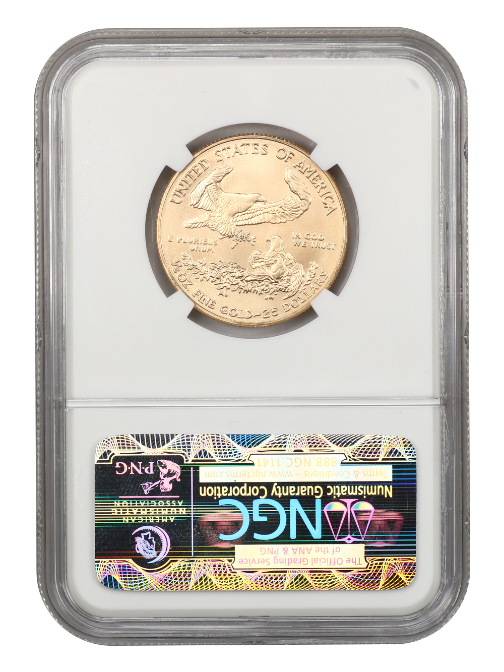 image for: 2011 Gold Eagle $25 NGC MS70 (25th Anniversary)