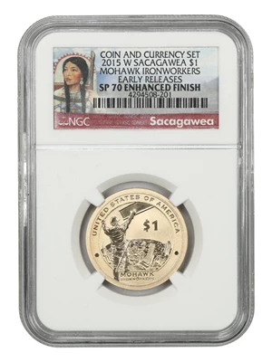 image for: 2015 Coin and Currency Set: NGC/PMG SP70/MS66EPQ Enhanced Finish (Early Releases)