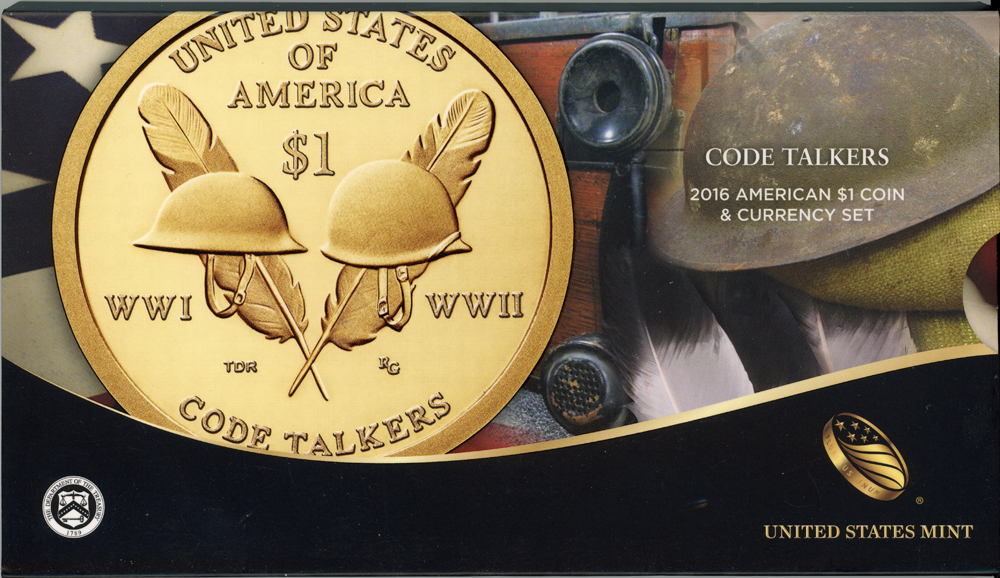 image for: 2016 Coin and Currency Set: NGC/PMG SP70/MS66EPQ Enhanced Finish (Wartime Code Talkers)