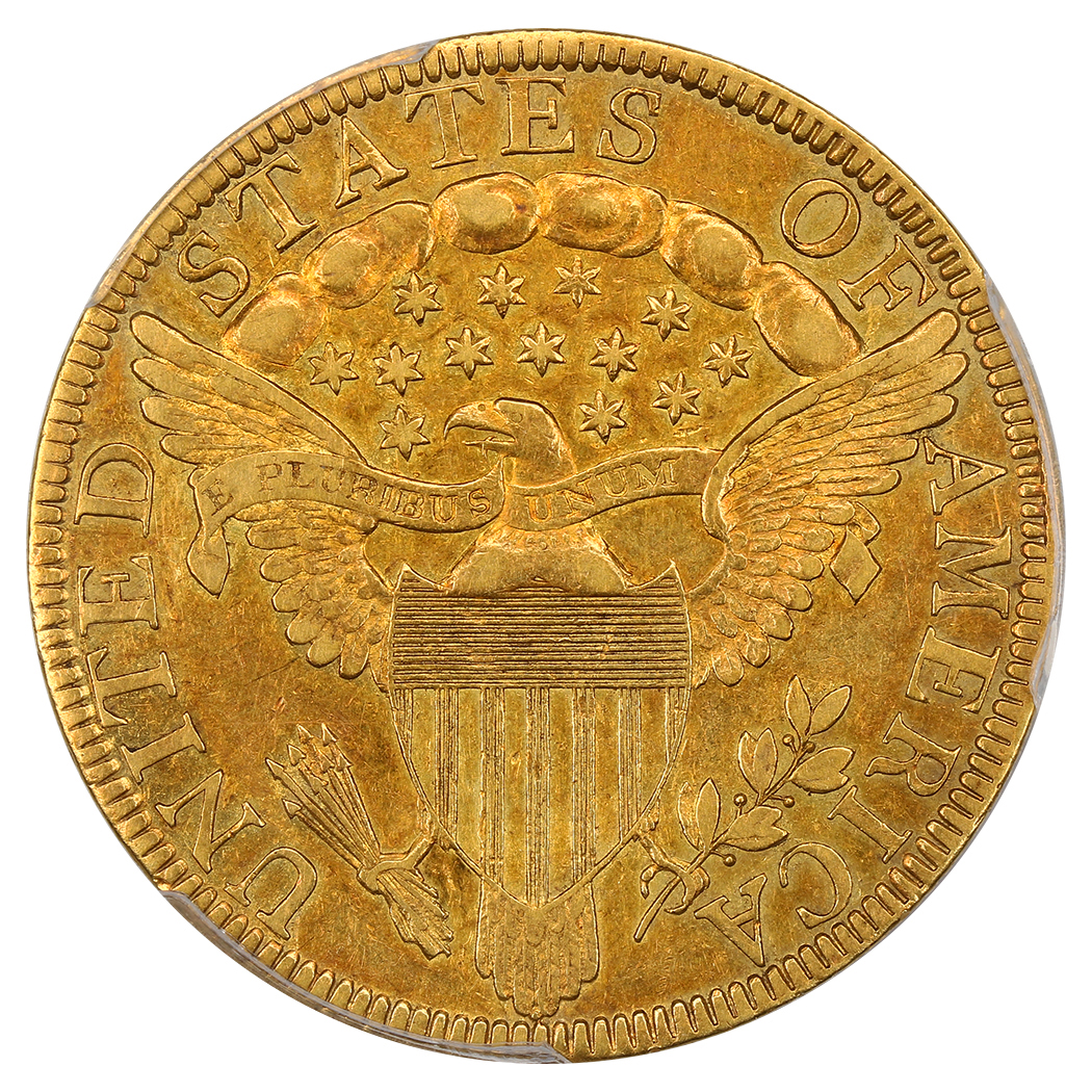 image for: 1798/7 $10 PCGS AU50 (9x4 Stars) ex: D.L. Hansen