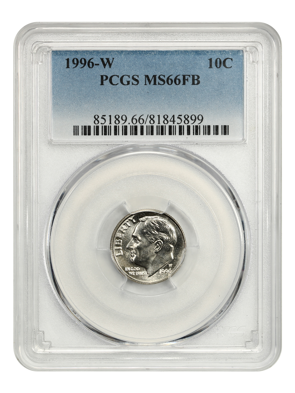 1996 W Dime MS Values | Greysheet