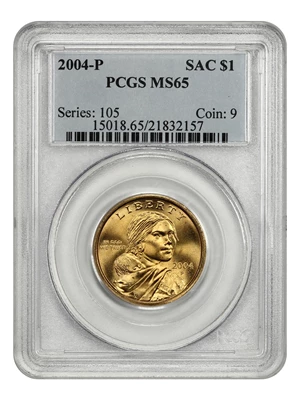 image for: 2004-P $1 PCGS MS65