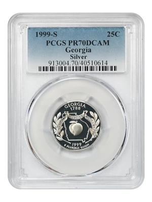 image for: 1999-S Georgia 25c PCGS Proof 70 DCAM (Silver)