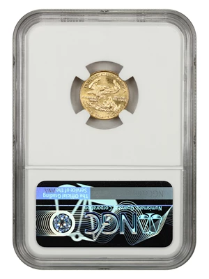 image for: 1989 Gold Eagle $5 NGC MS68