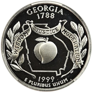 image for: 1999-S Georgia 25c PCGS Proof 70 DCAM (Silver)