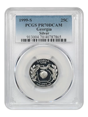 image for: 1999-S Georgia 25c PCGS Proof 70 DCAM (Silver)